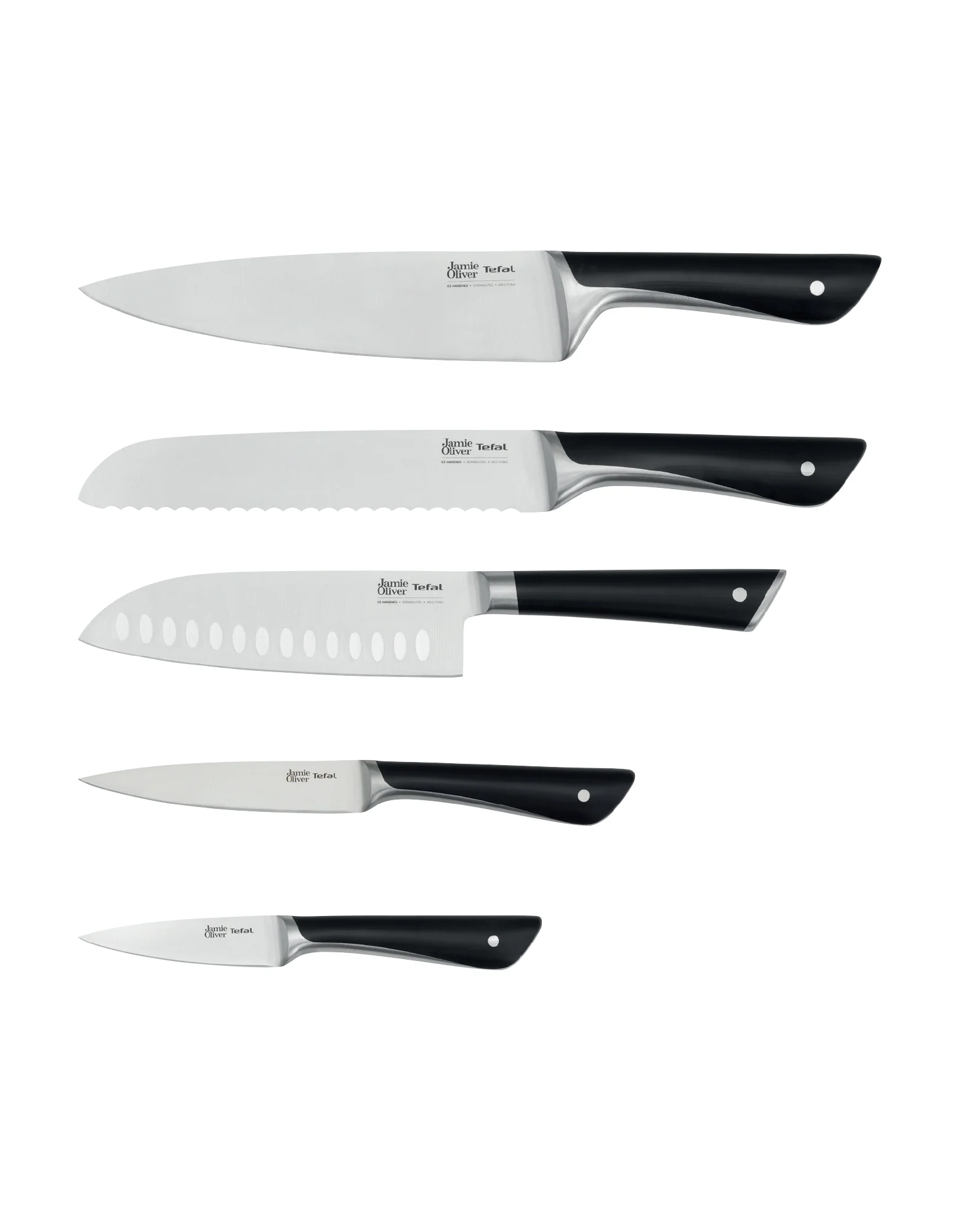 Jamie Oliver by Tefal Knife Block 5pc Set