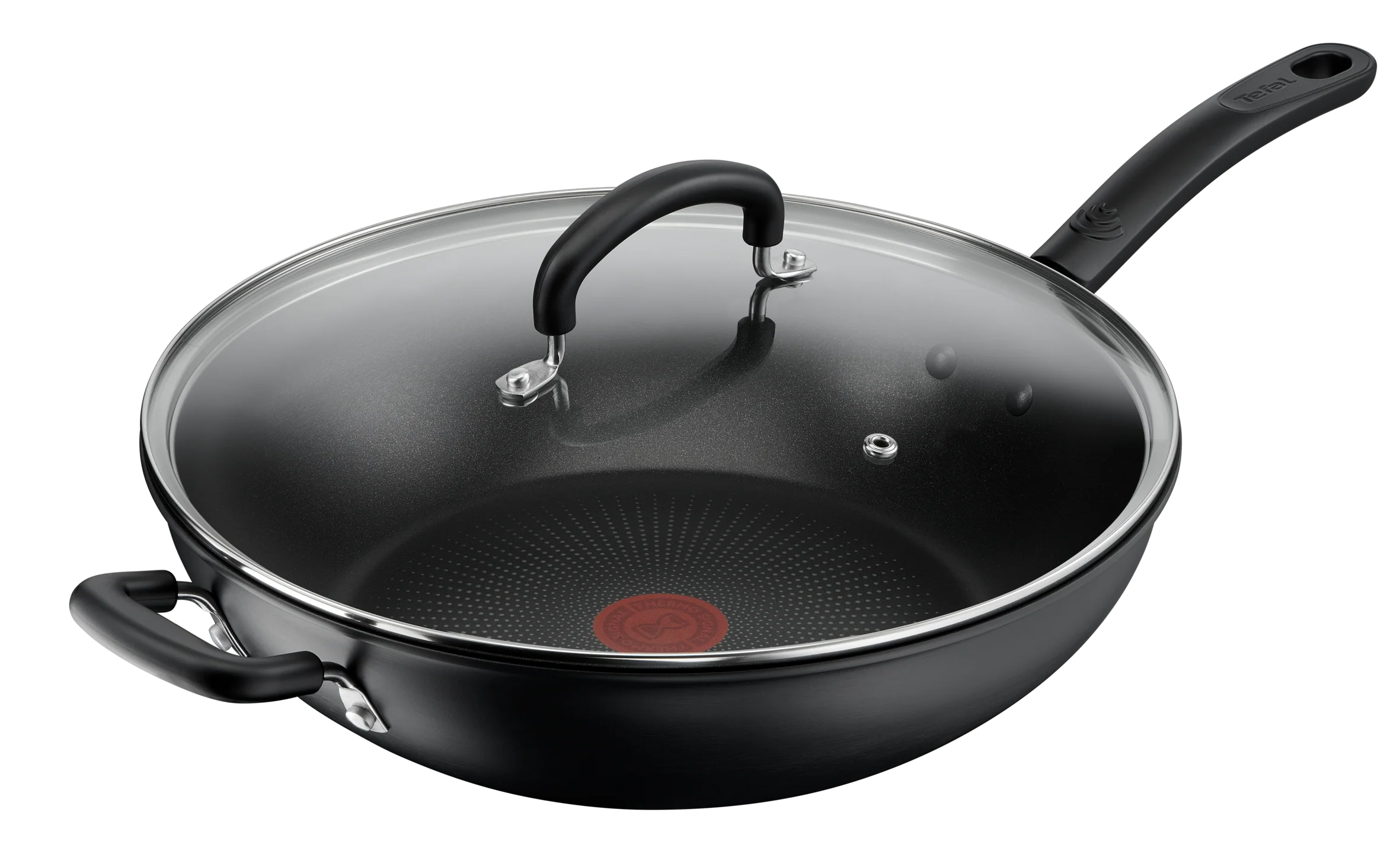 Tefal Specialty Hard Anodised Non-Stick Wok 32cm + Lid