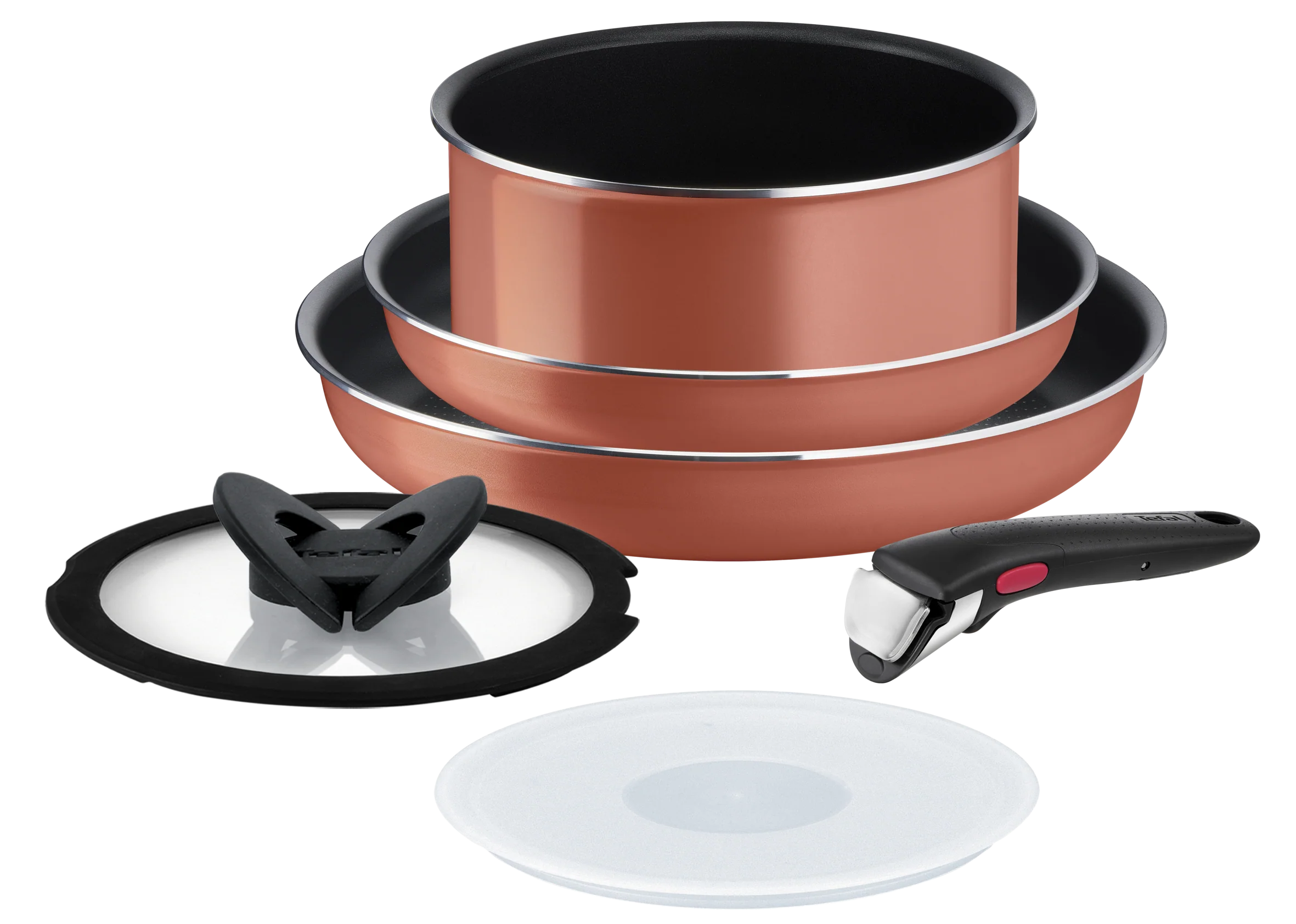 Tefal Ingenio XL Force Austral Red Non-Stick 6pc Set