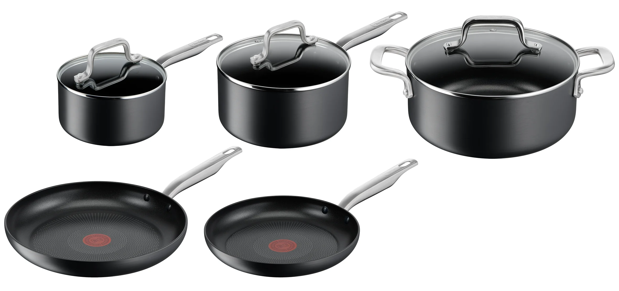 Tefal Premium Specialty Hard Anodised Induction Non-Stick 5pc Set