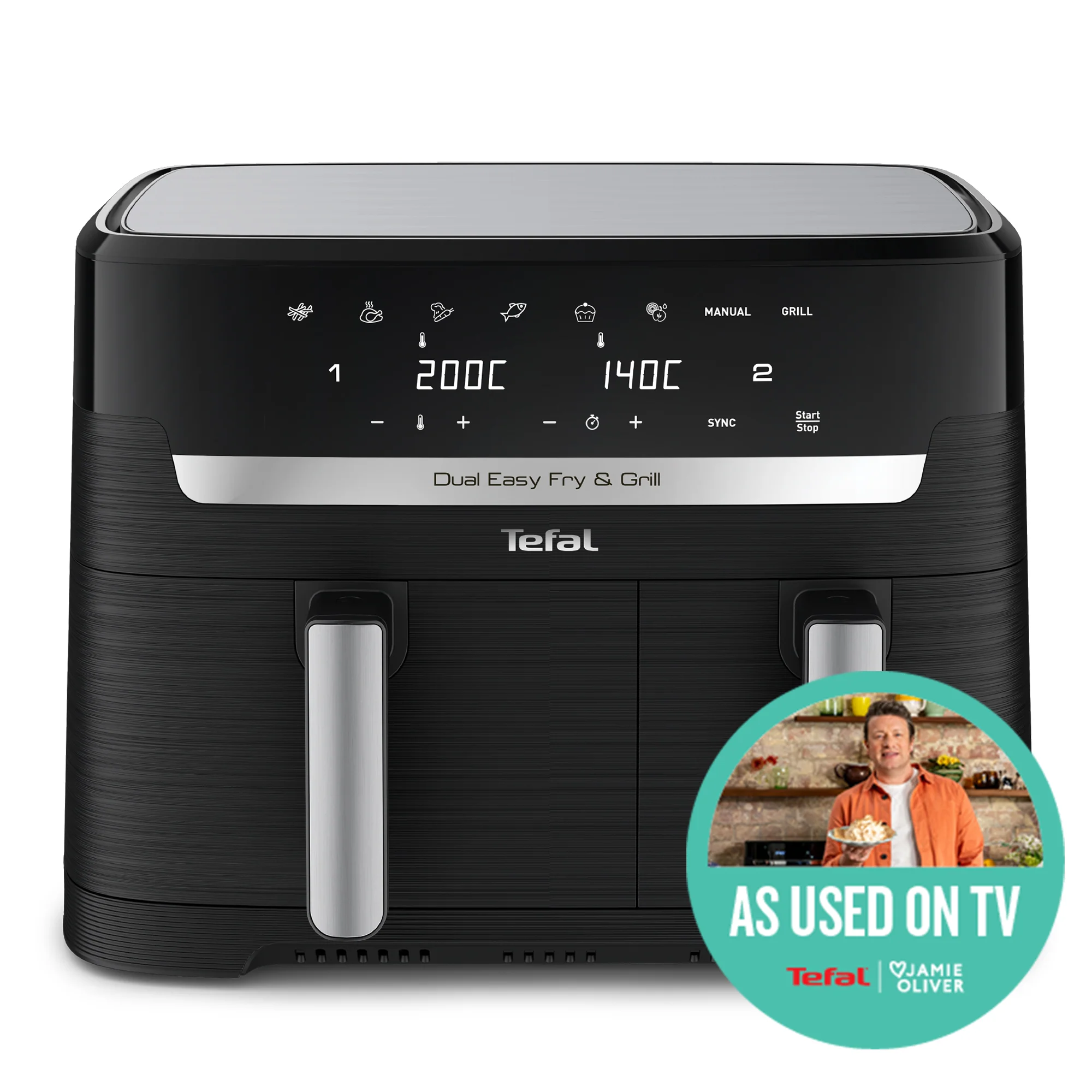 Tefal Dual Easy Fry & Grill Precision XXL Air Fryer EY905N