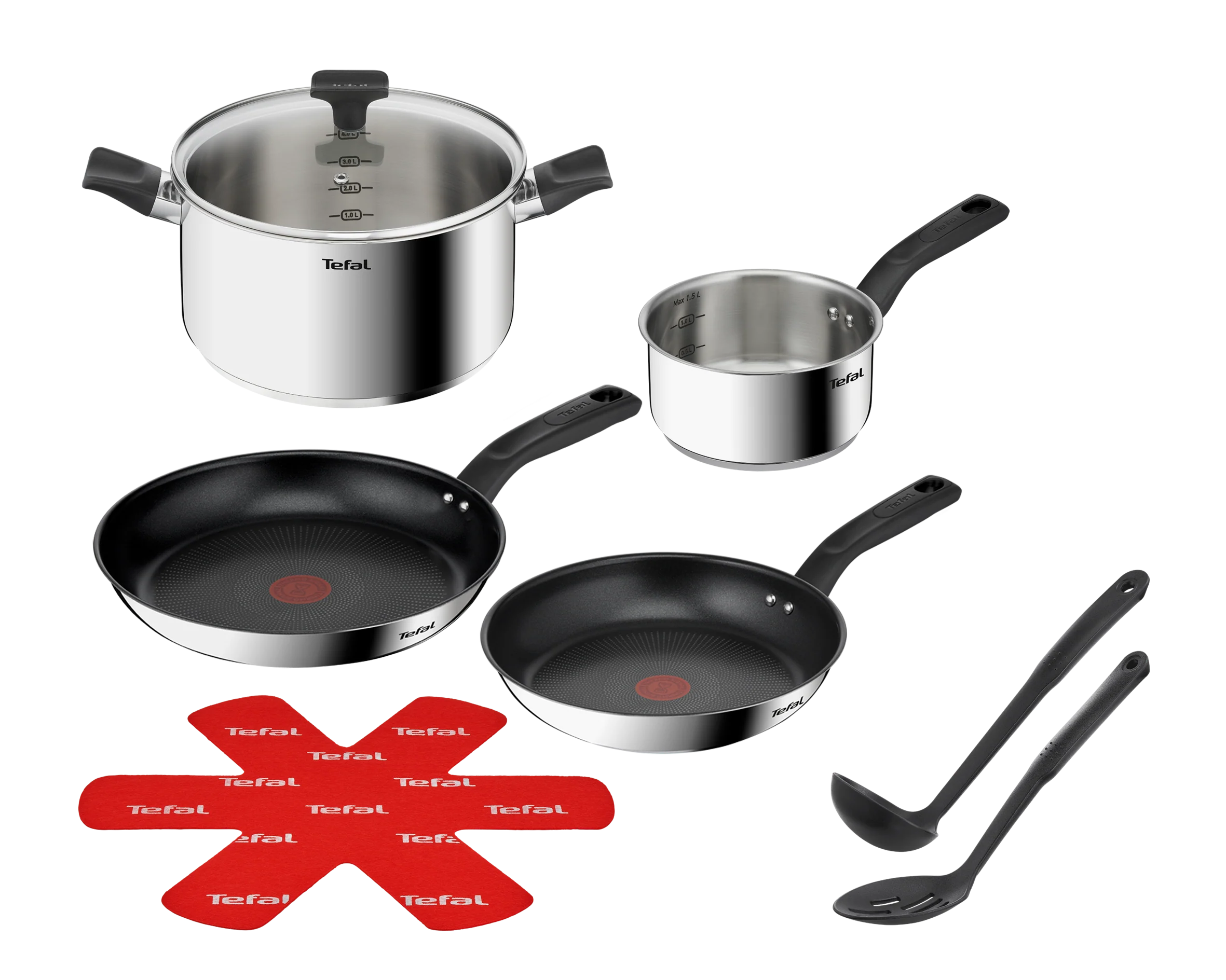 Tefal Delicious Stainless Steel 8pc Mixed Set