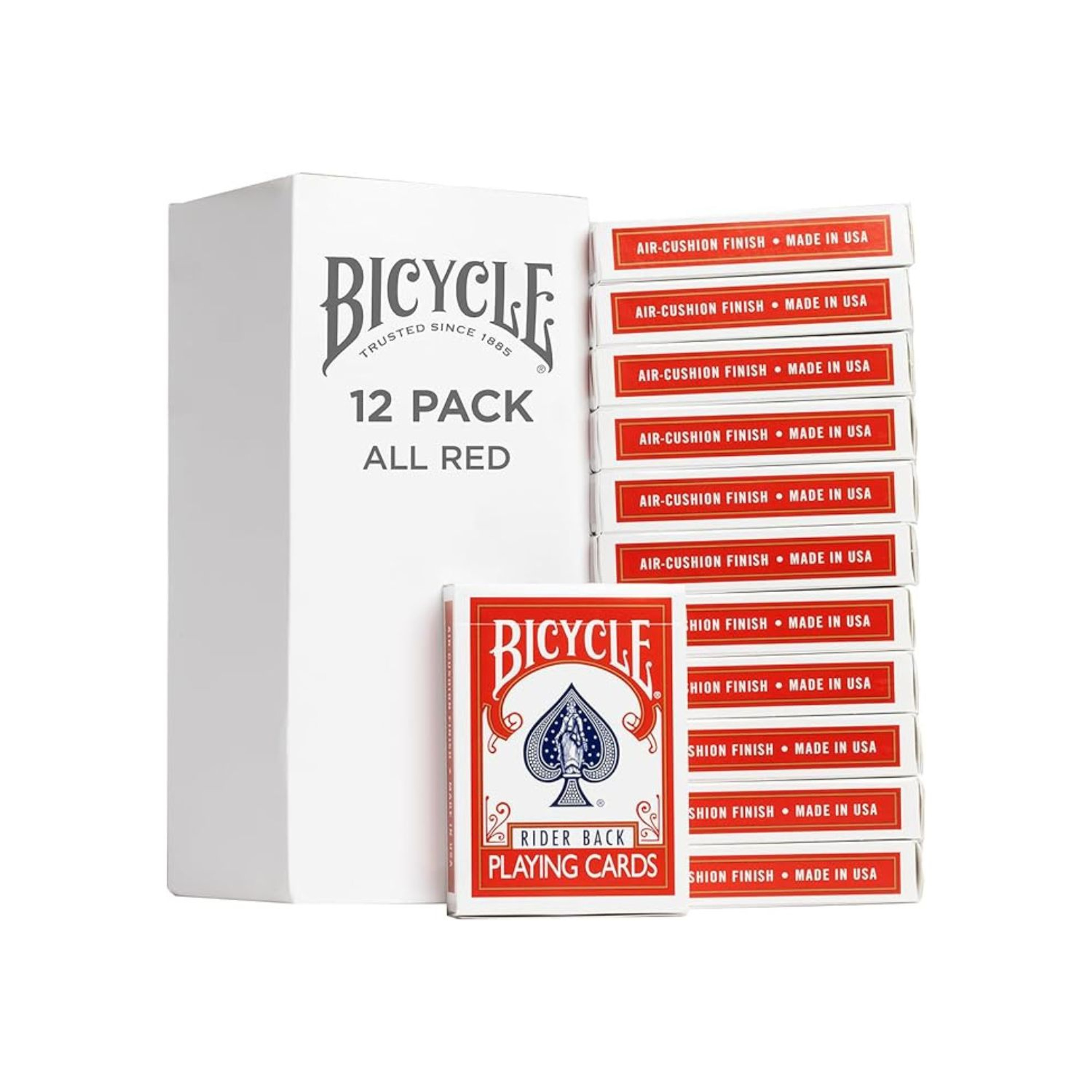 Rider Back All Red 807. 12 Pack