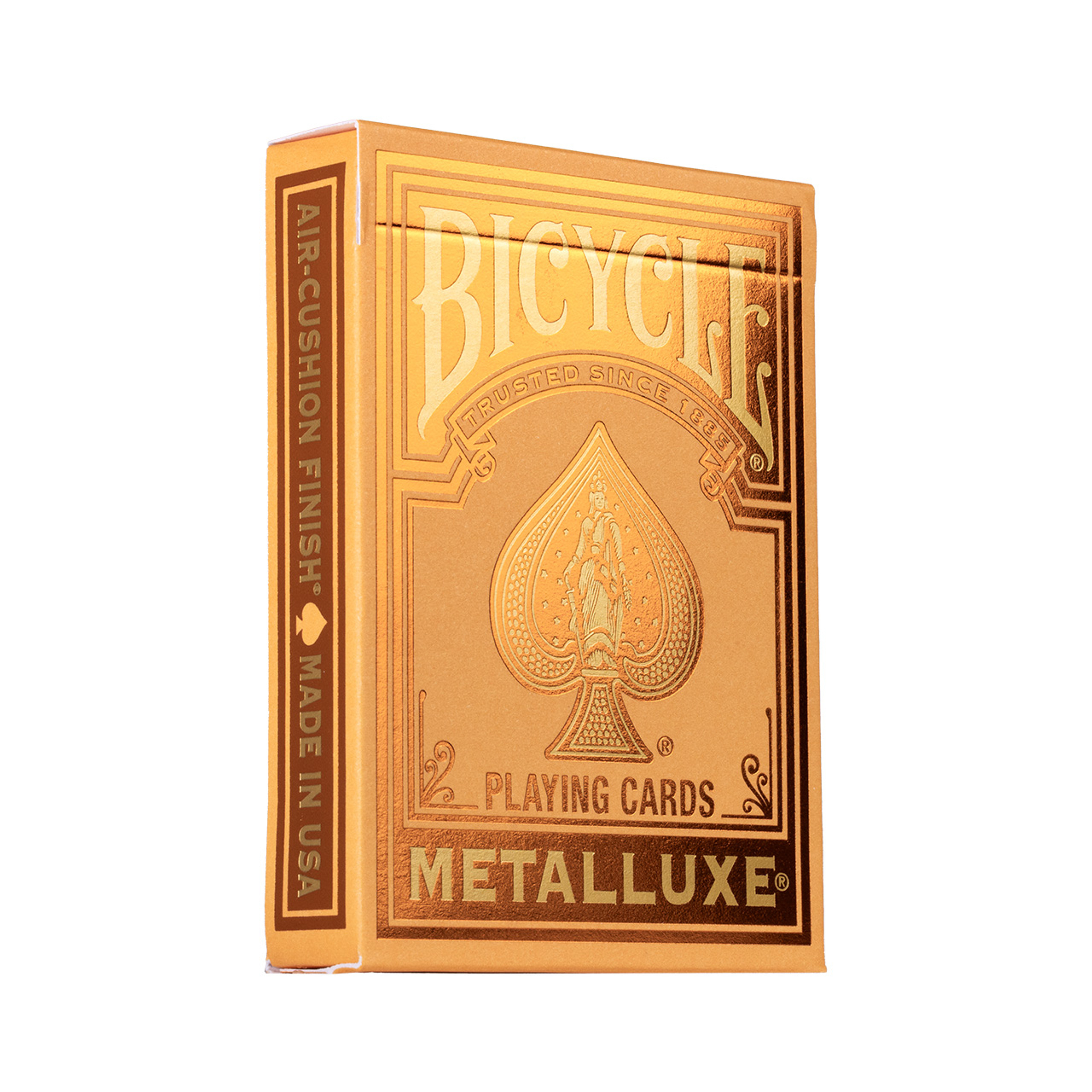 Metalluxe Orange Playing Cards