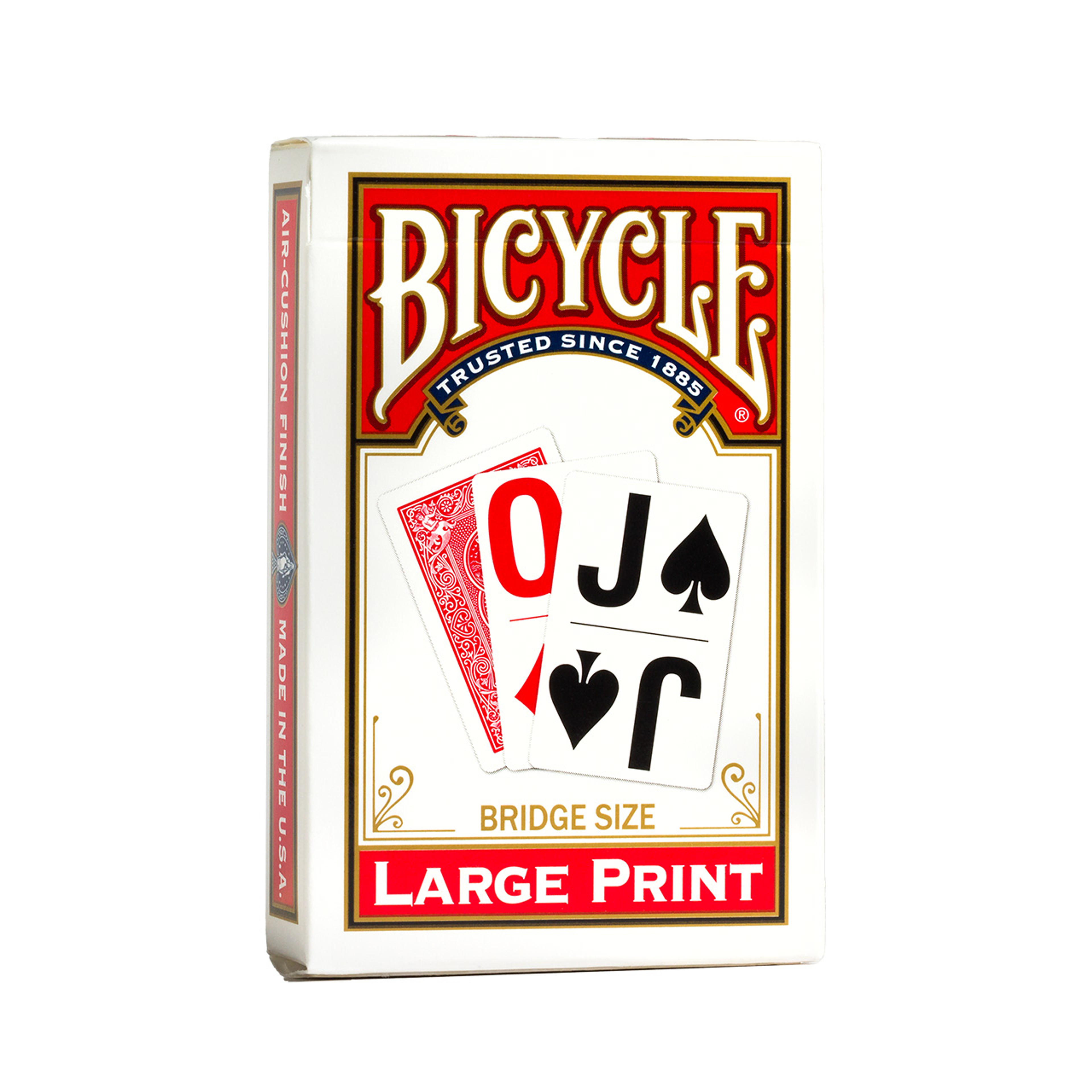 Bridge Large Print Playing Cards. Red or Blue