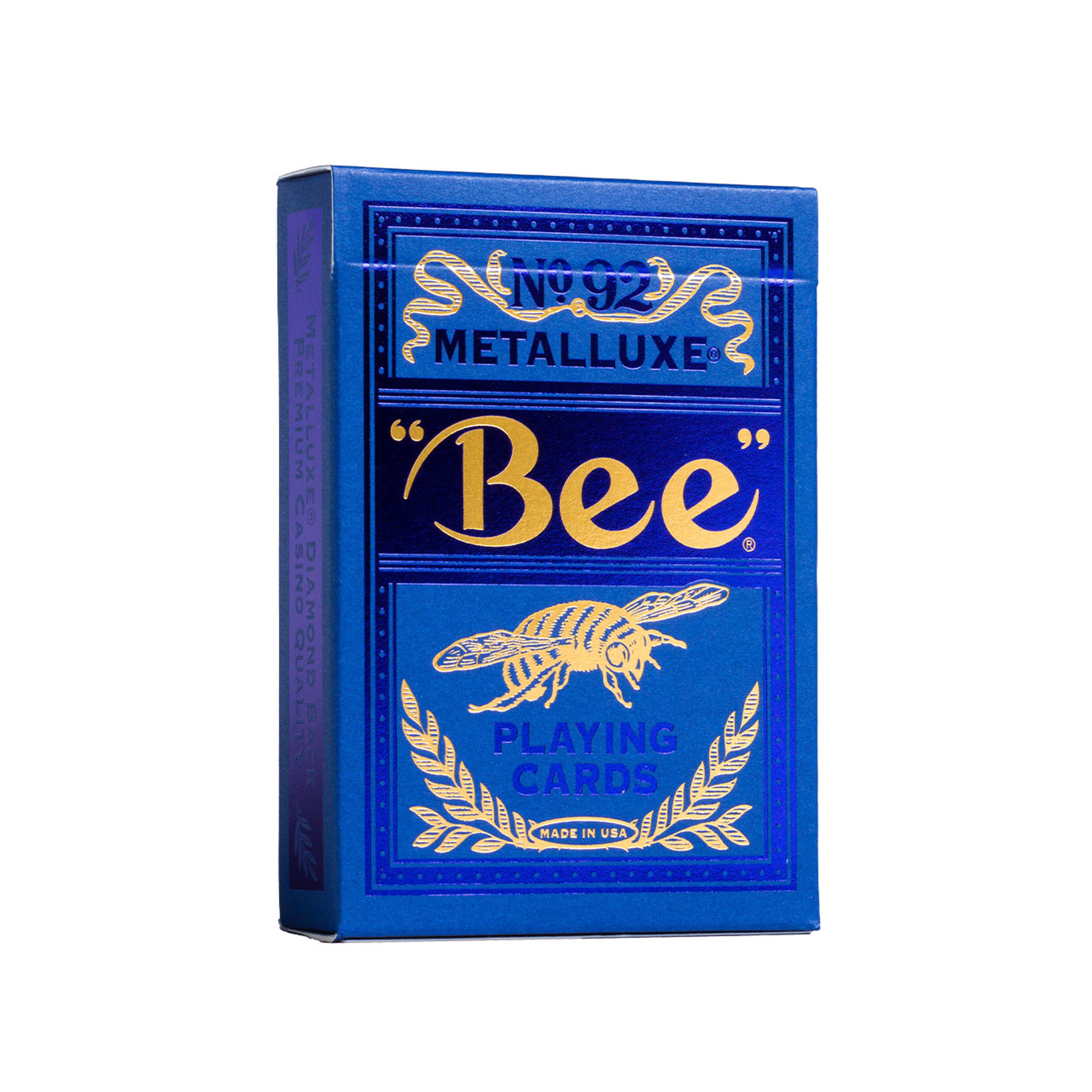 Metalluxe Blue Playing Cards. Diamond Back