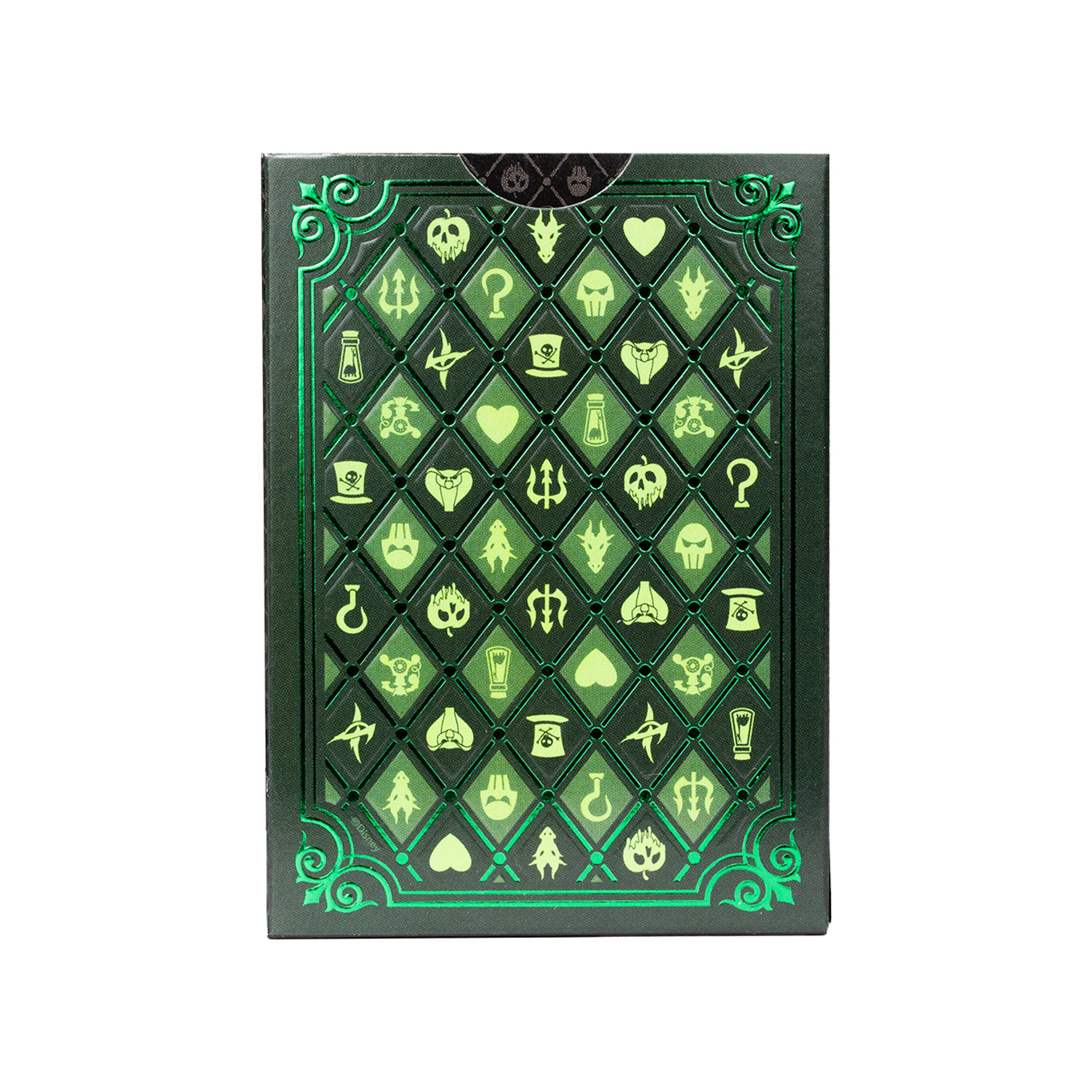 Disney Villains Inspired Playing Cards. Green