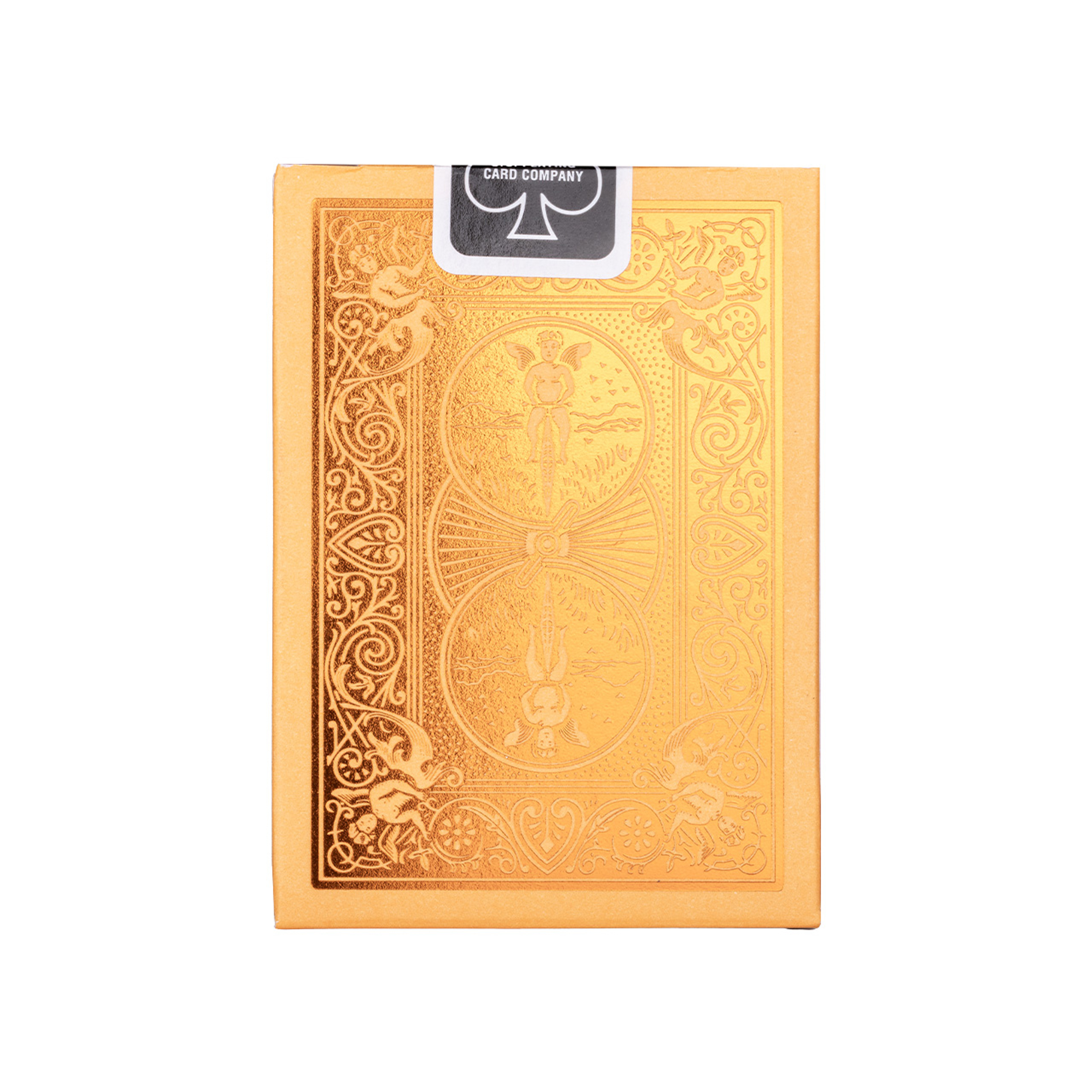 Metalluxe Orange Playing Cards