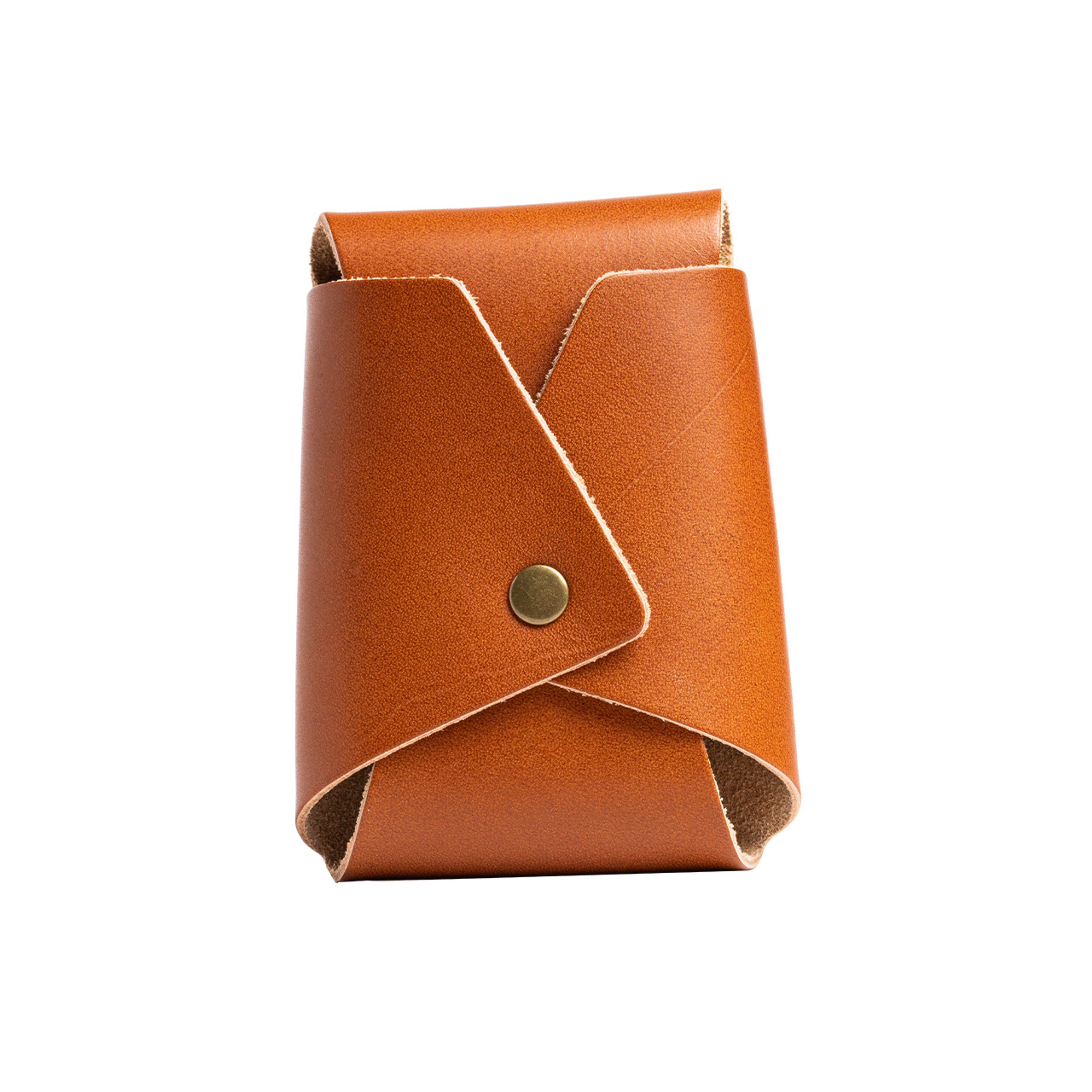 Leather Card Case. Brown
