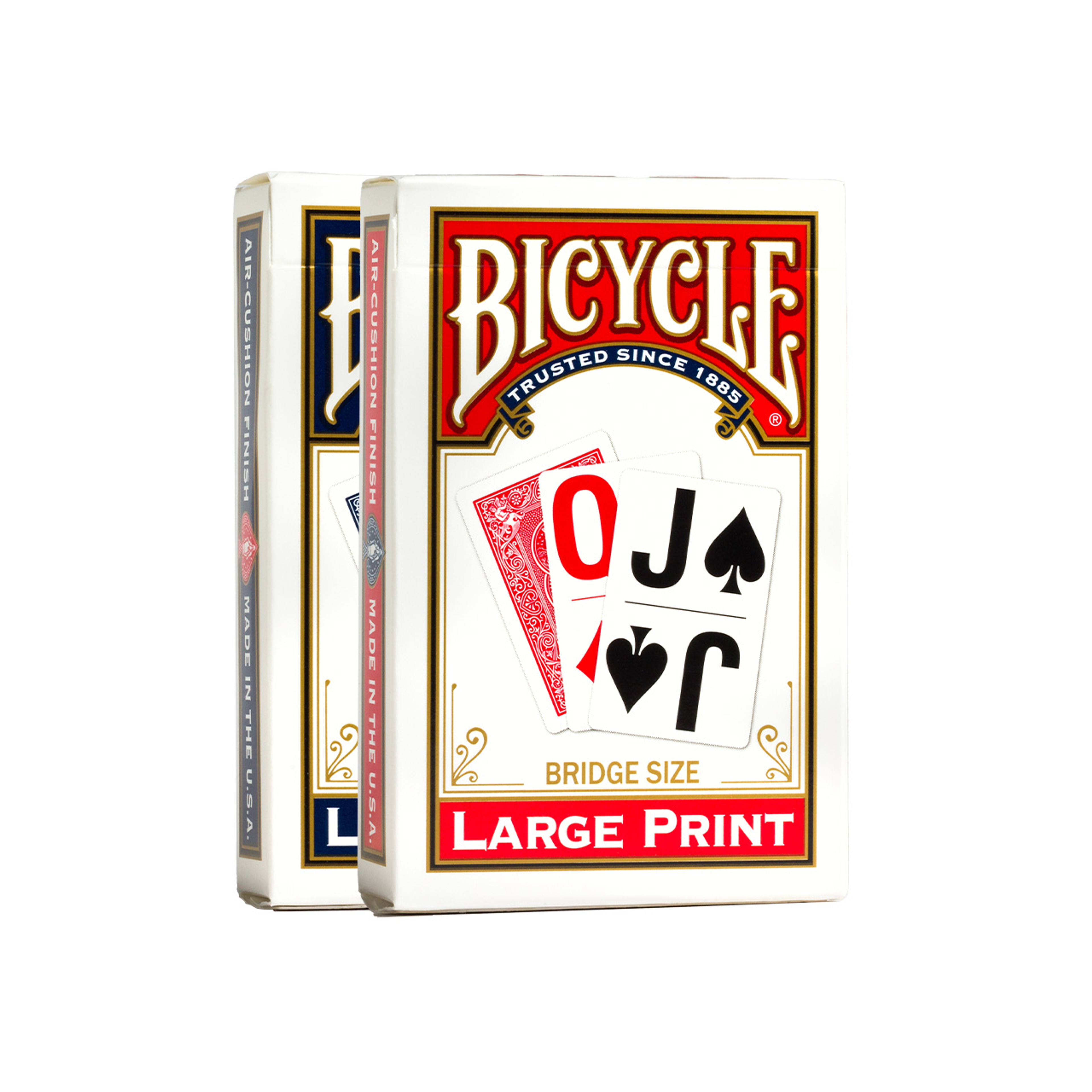 Bridge Large Print Playing Cards. Red or Blue