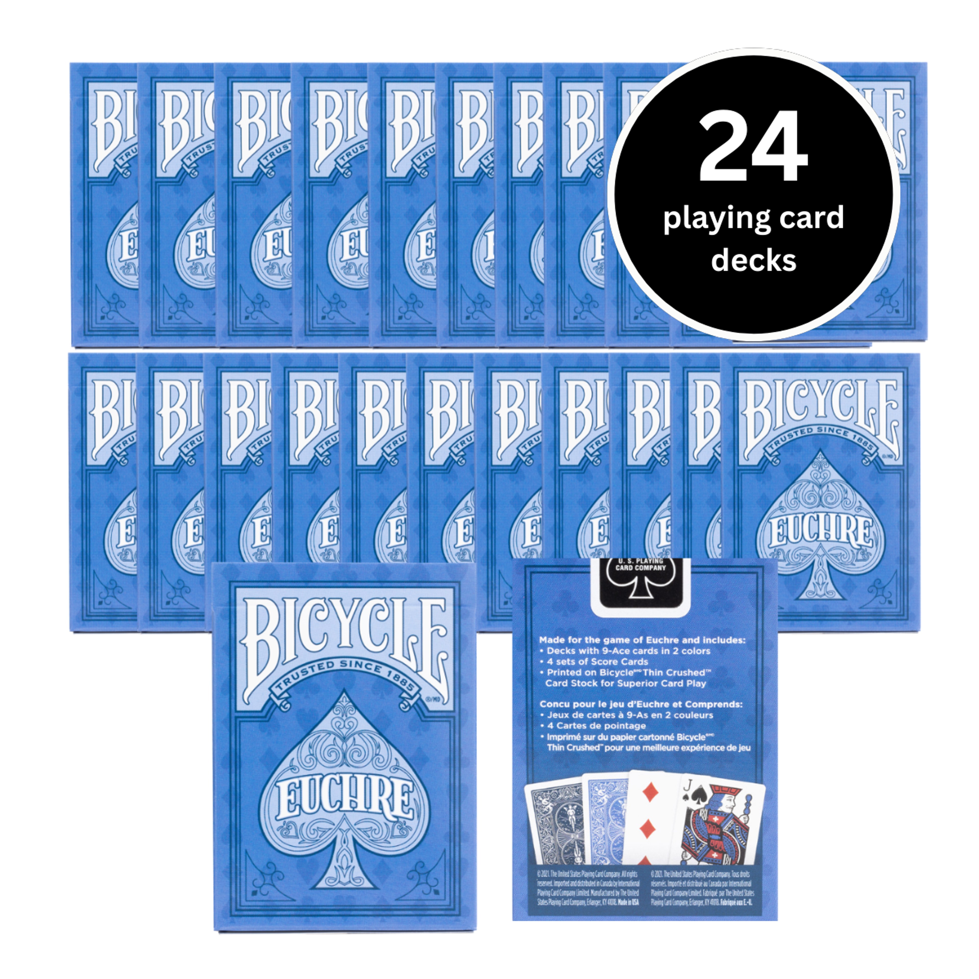 Euchre Playing Cards - 24 count