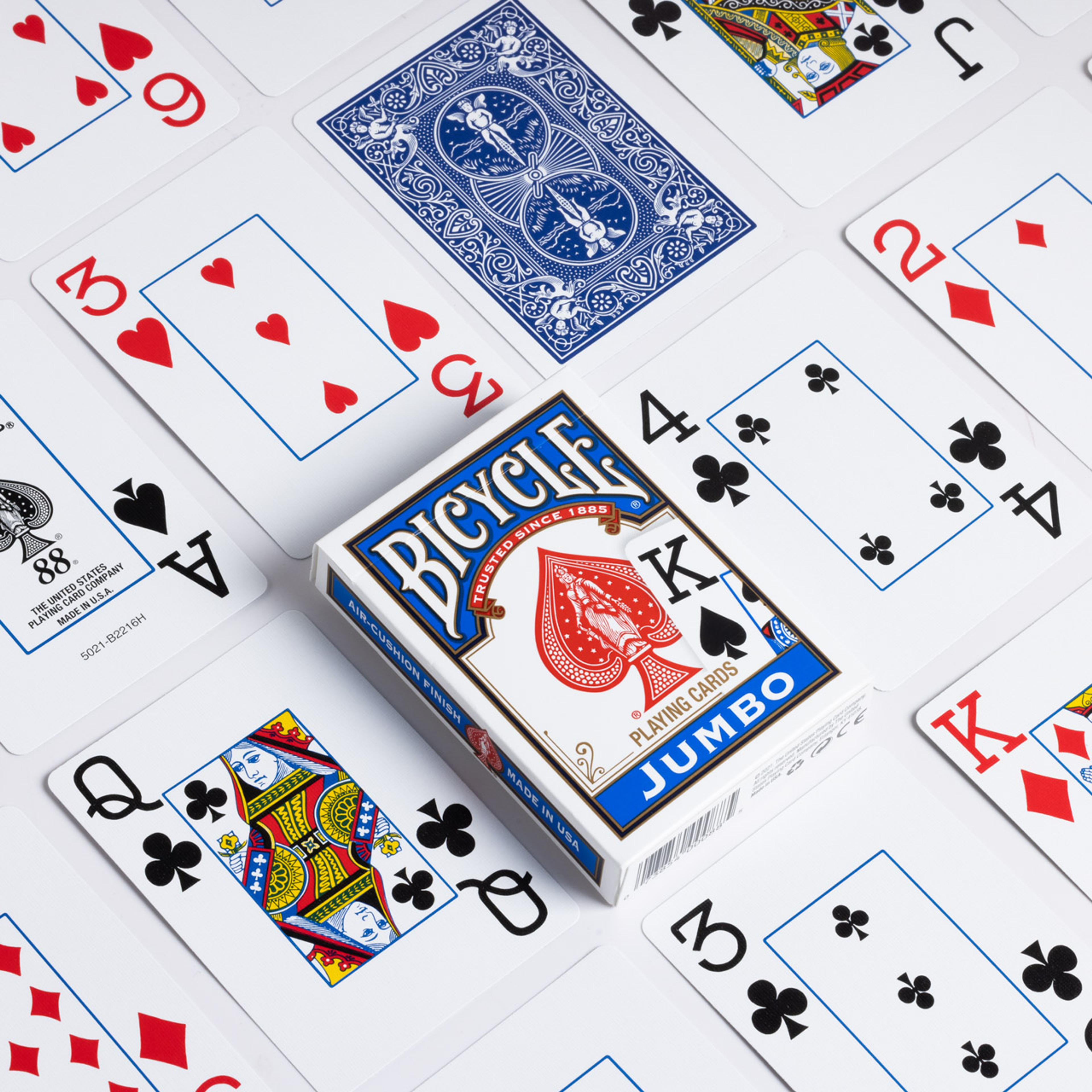 Jumbo Playing Cards Red and Blue mix. 144 Count