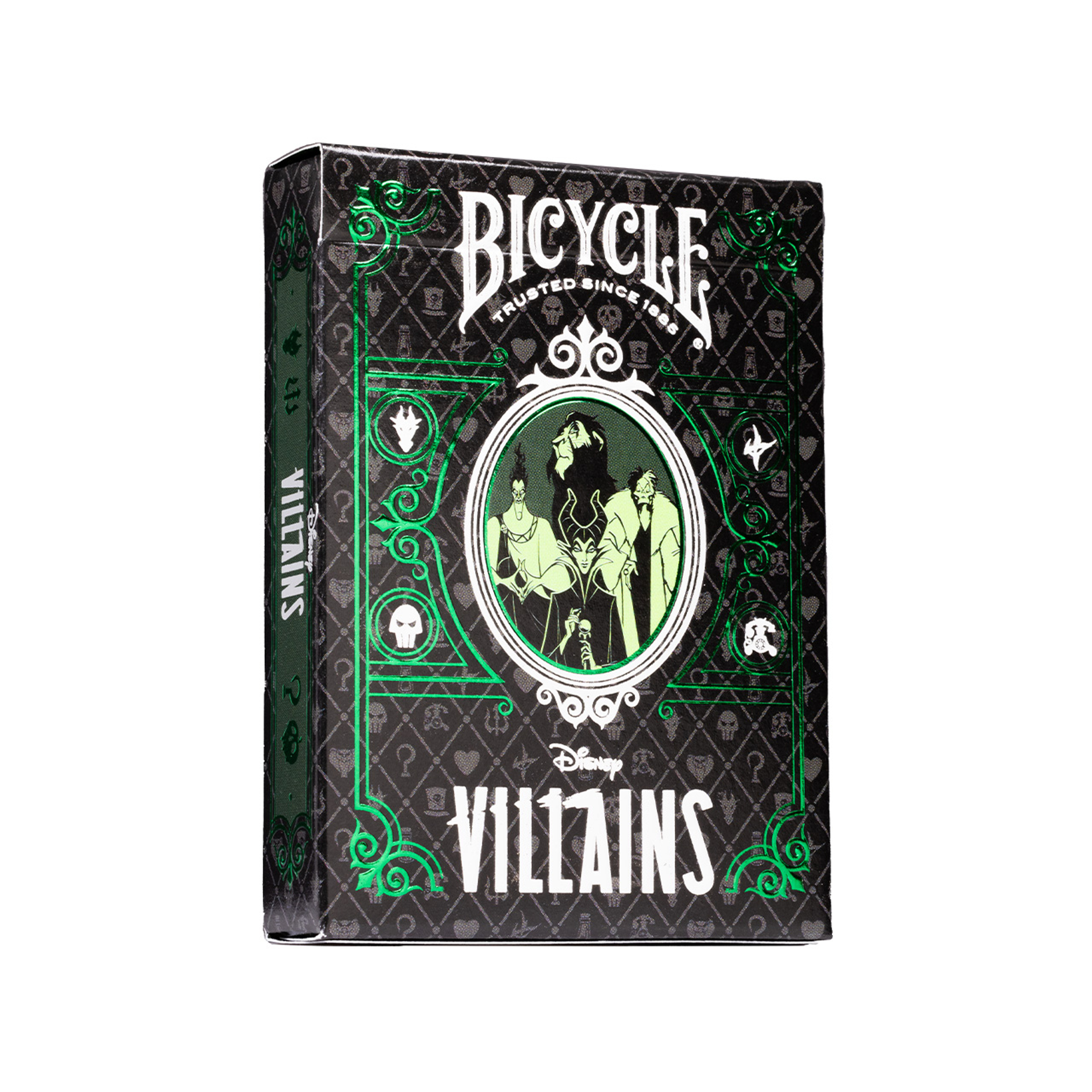 Disney Villains Inspired Playing Cards. Green