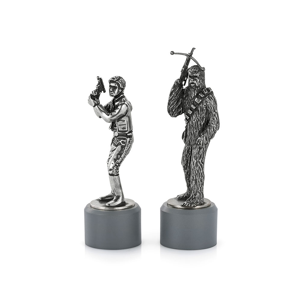 Han Solo & Chewbacca Bishop Chess Piece Pair