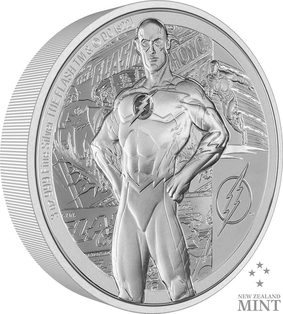 The Flash 3oz Silver Coin