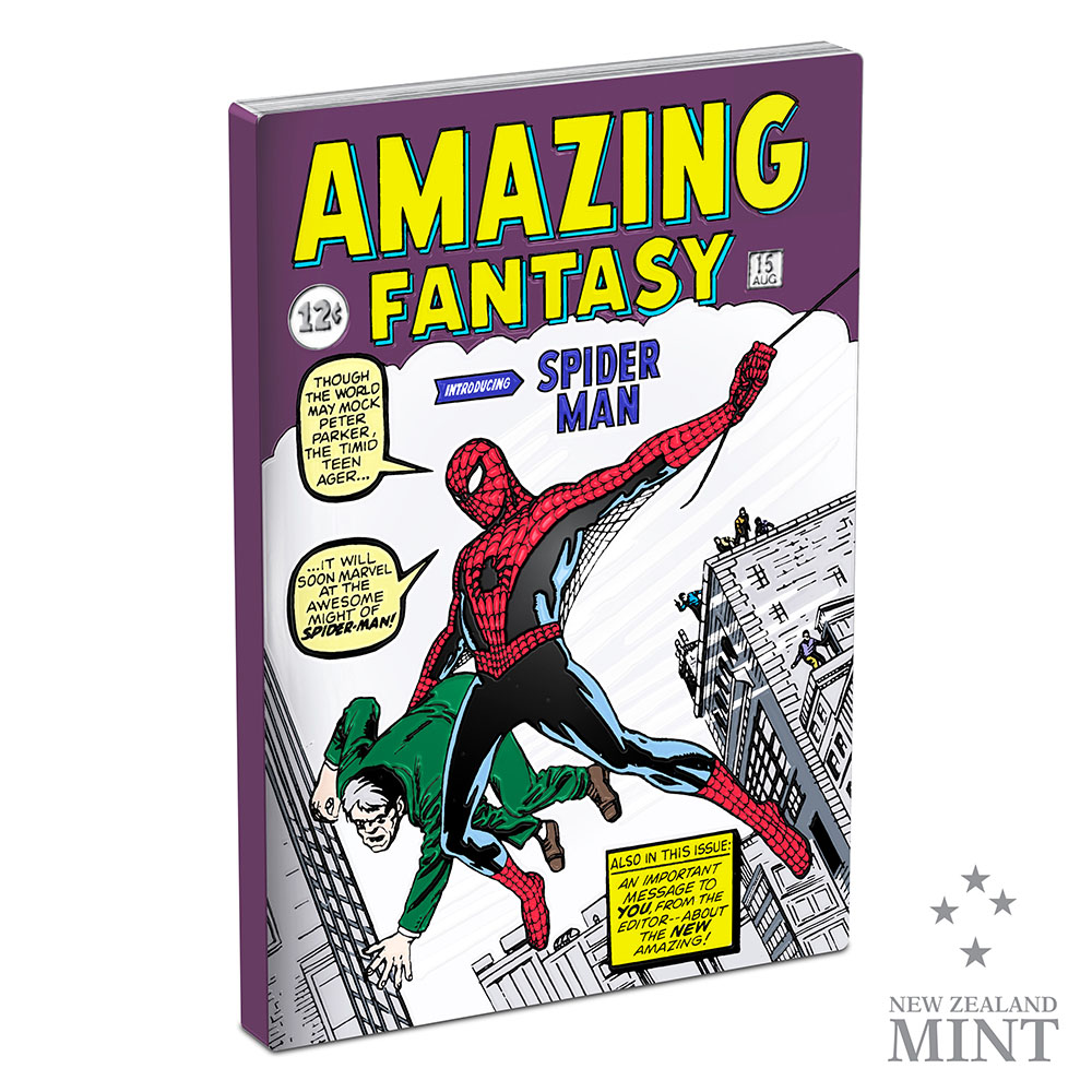 Marvel Amazing Fantasy #15 1oz Silver Coin