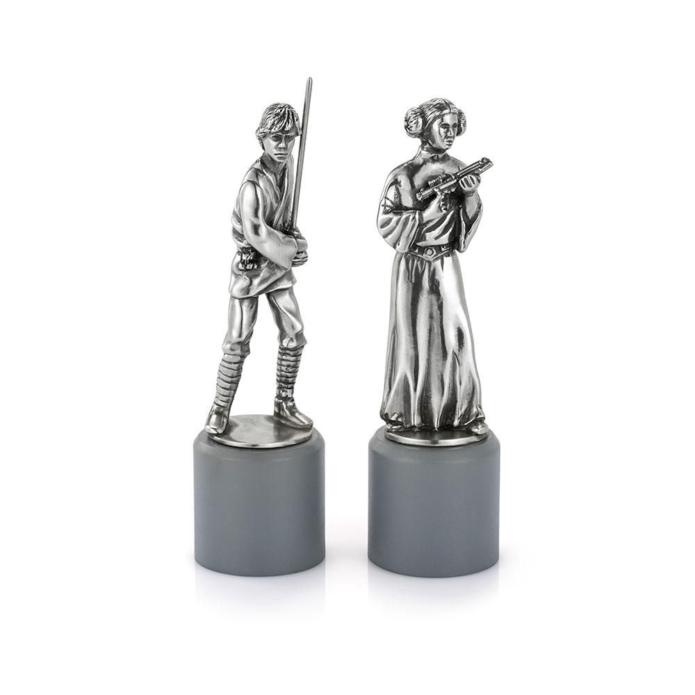 Luke & Leia King & Queen Chess Piece Pair