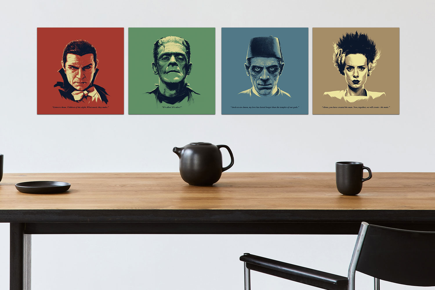 Universal Monsters Featuring Bela Lugosi as Dracula Headshots