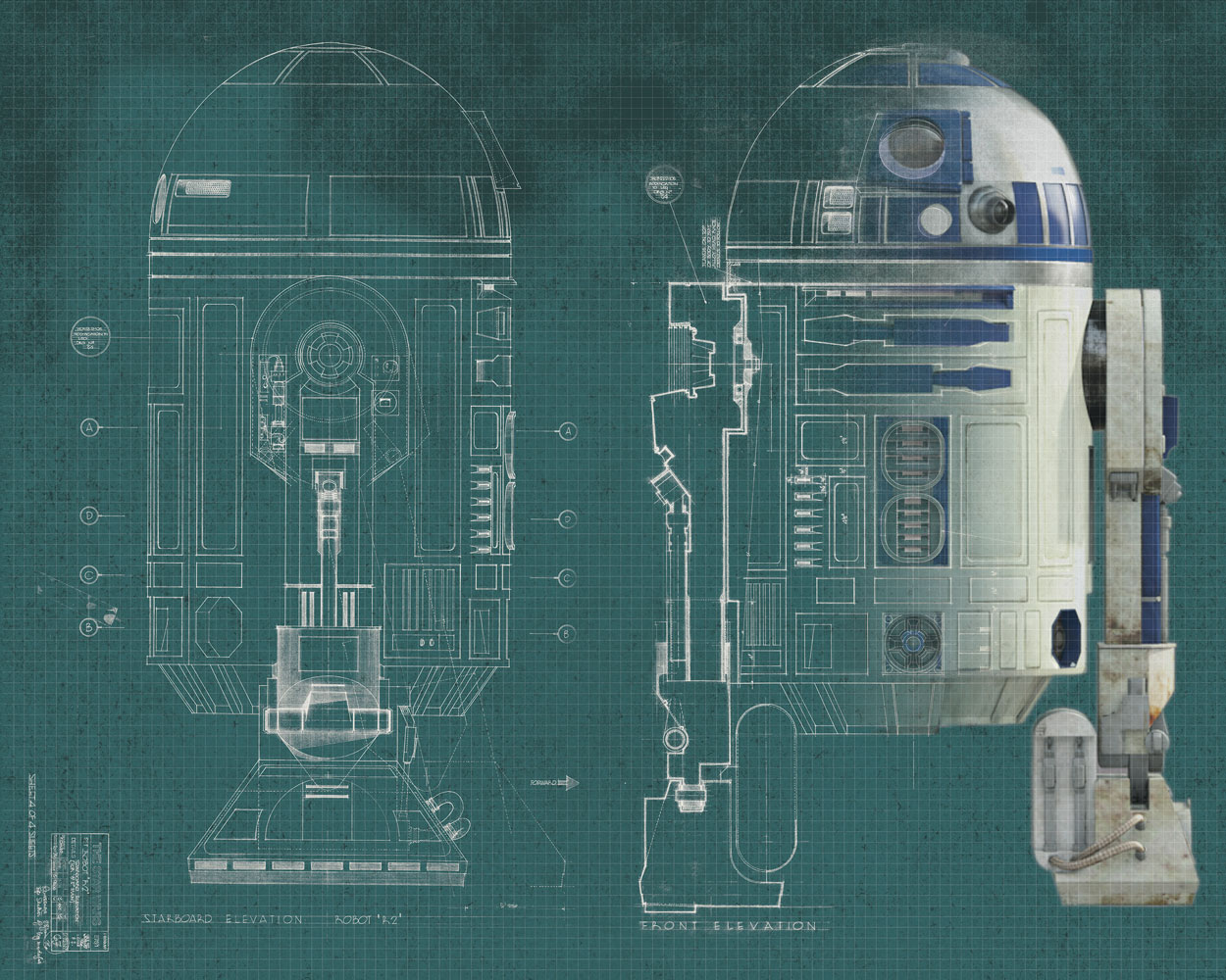 Star Wars R2-D2 Wallpaper Mural