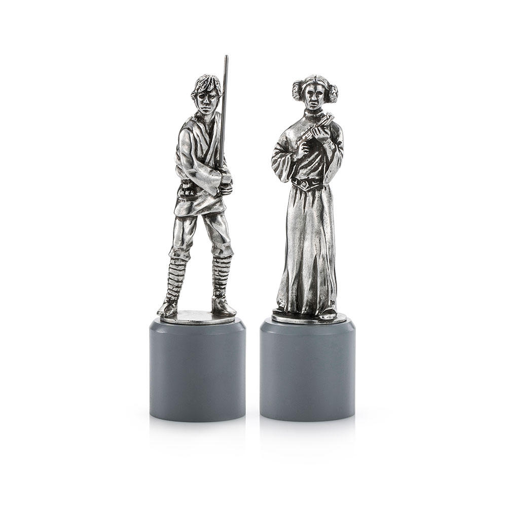 Luke & Leia King & Queen Chess Piece Pair