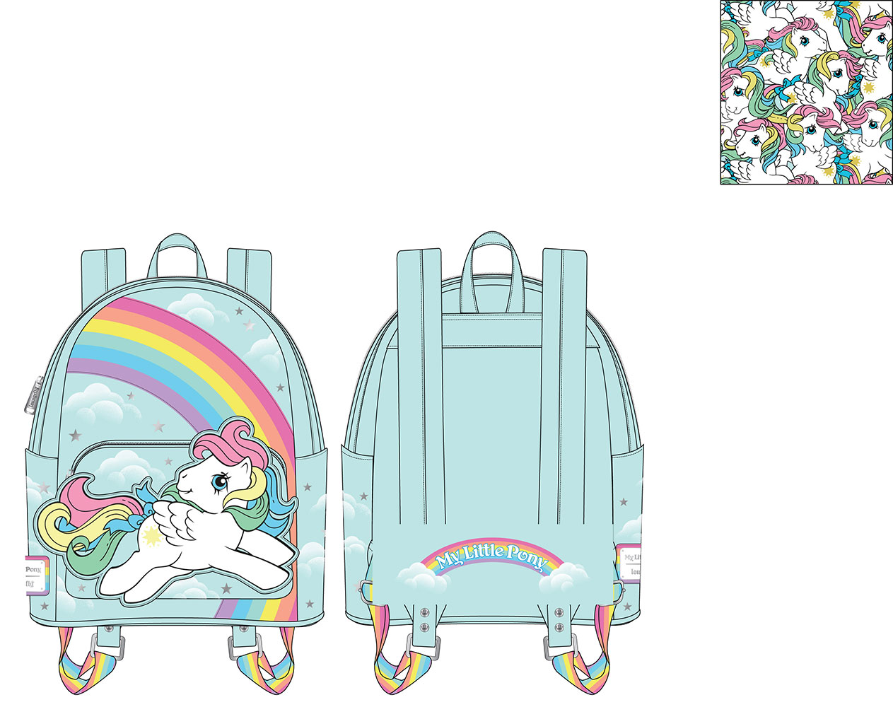 My Little Pony Starshine Rainbow Mini Backpack