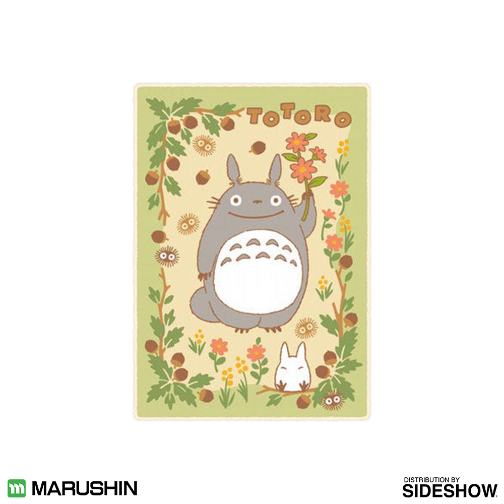 Totoro in the Sunny Forest Plush Blanket