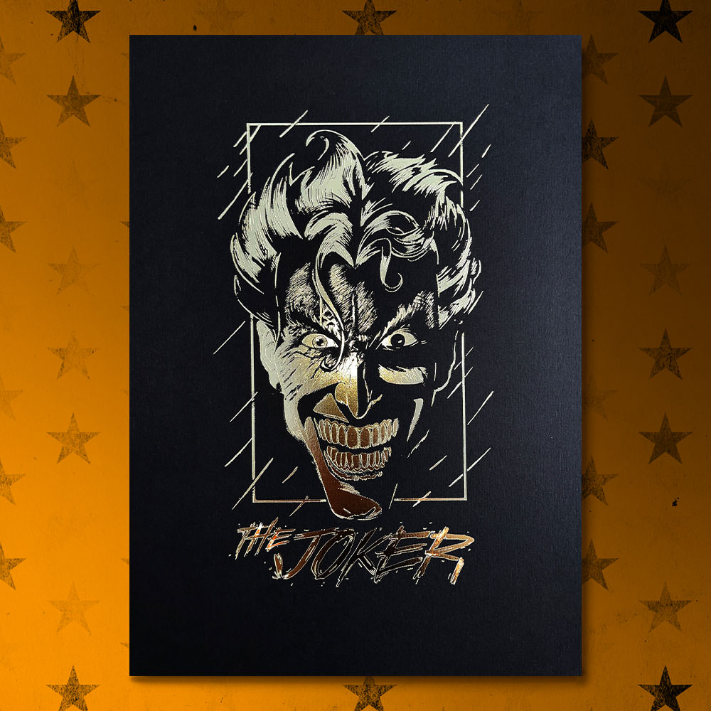 The Joker (Gold) Foil Letterpress Poster