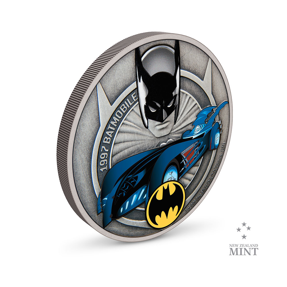 1997 Batmobile 1oz Silver Coin