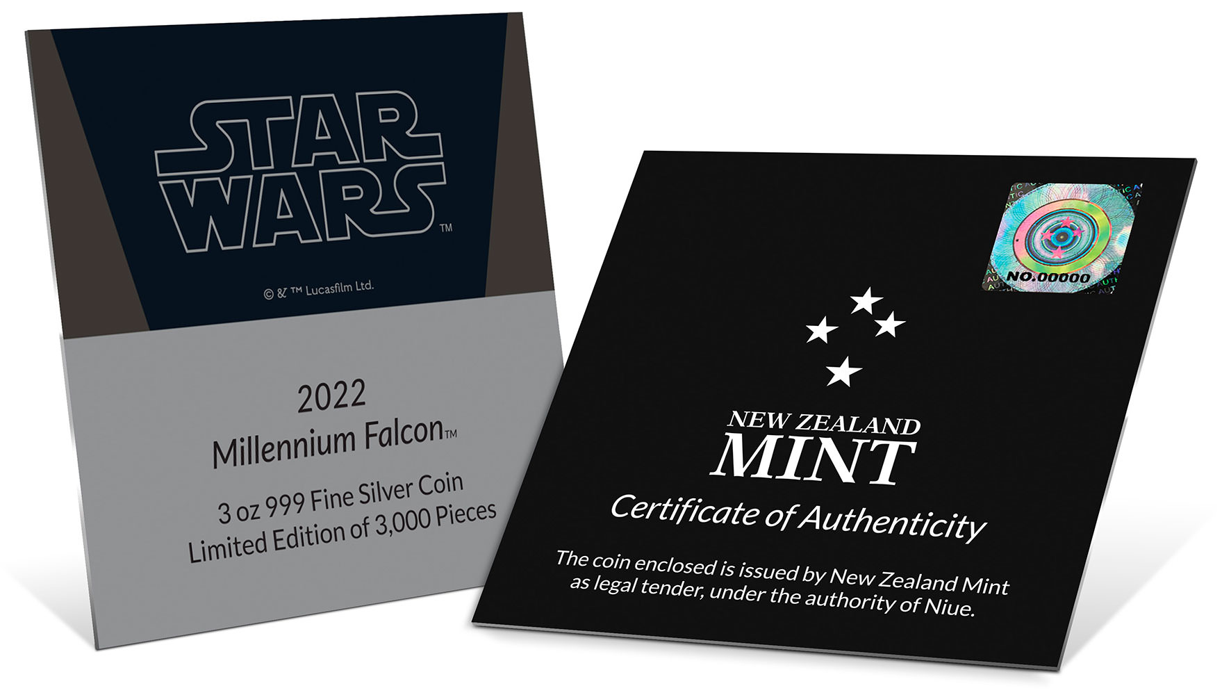 Millennium Falcon 3oz Silver Coin