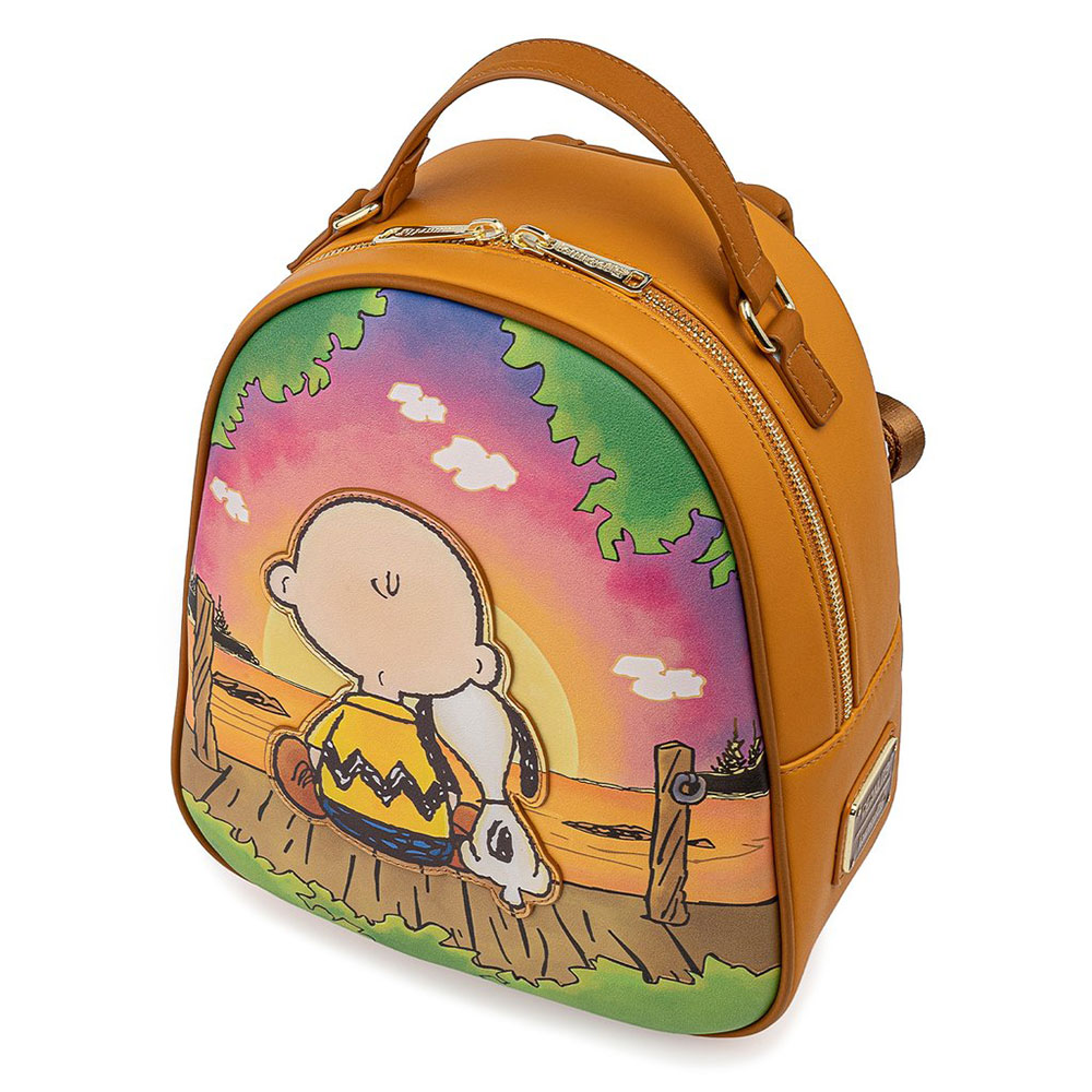 Charlie and Snoopy Sunset Mini Backpack