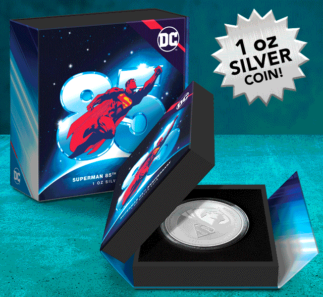 Superman 85th Anniversary 1oz Silver Coin
