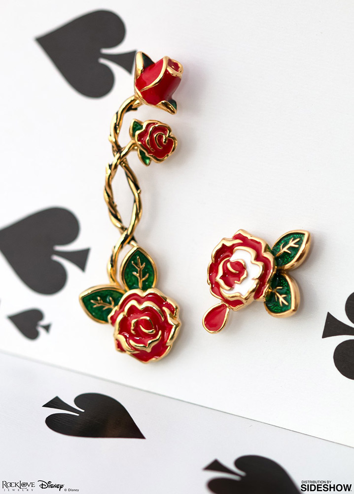 Painting the Roses Ear Climber and Stud