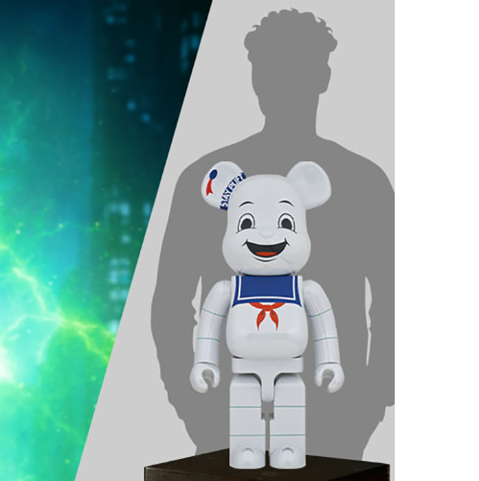 Be@rbrick Stay Puft Marshmallow Man (White Chrome Version) 1000%