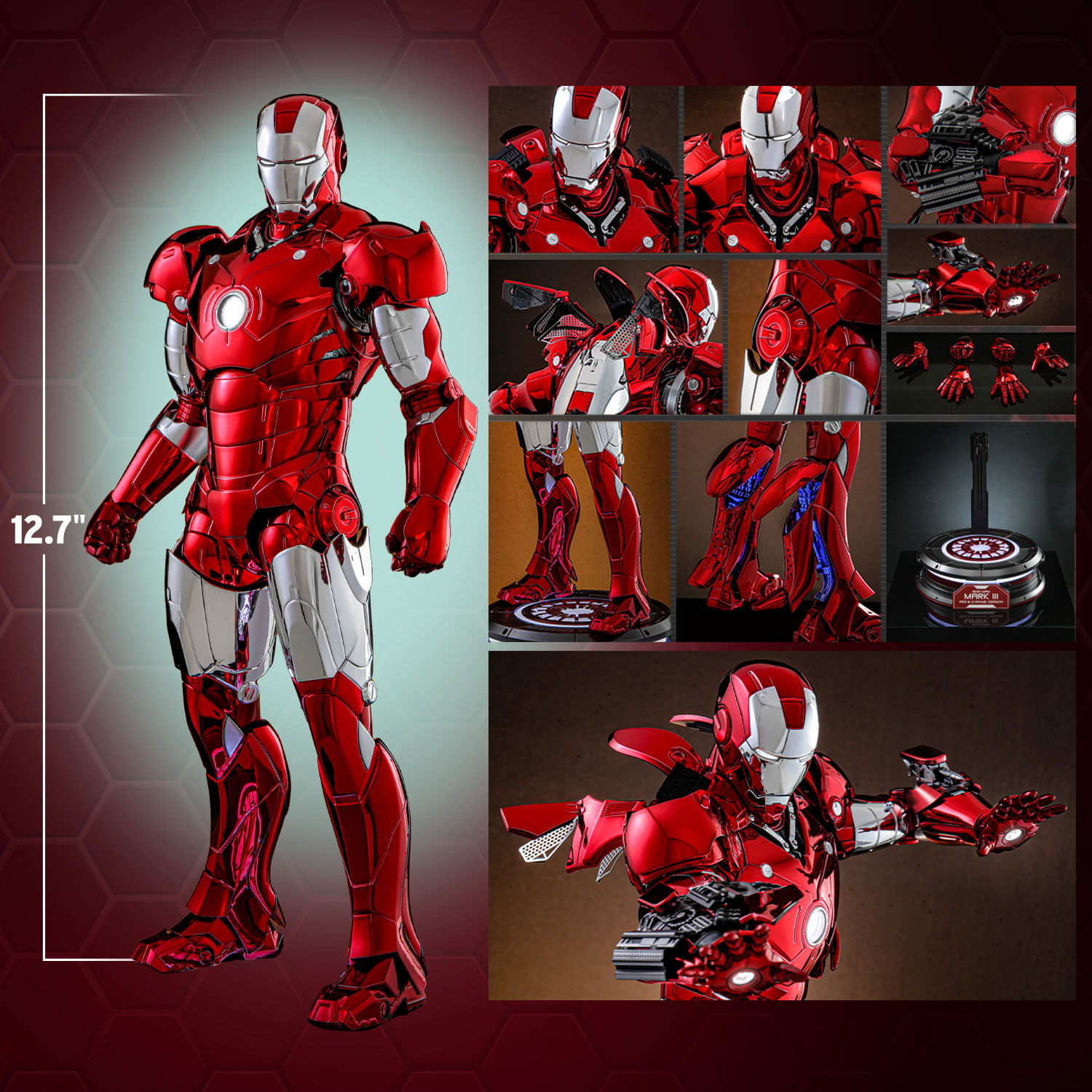 Iron Man Mark III (Red & Chrome Version)