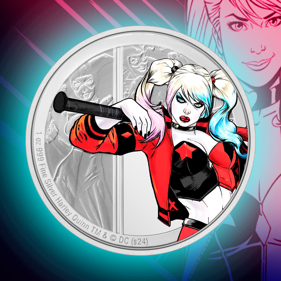 Harley Quinn 1oz Silver Coin