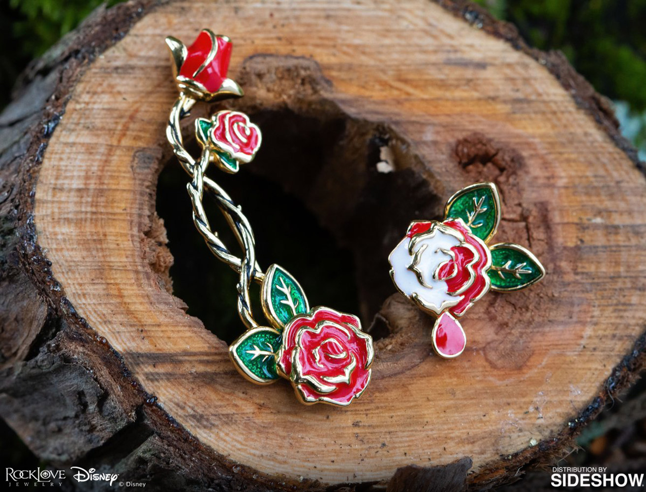 Painting the Roses Ear Climber and Stud