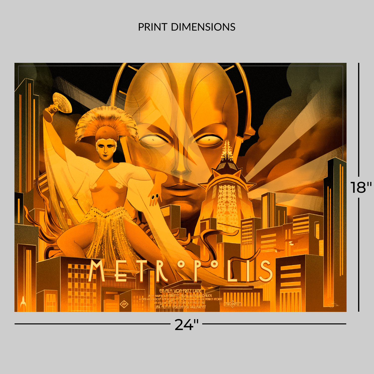 Metropolis Screenprint