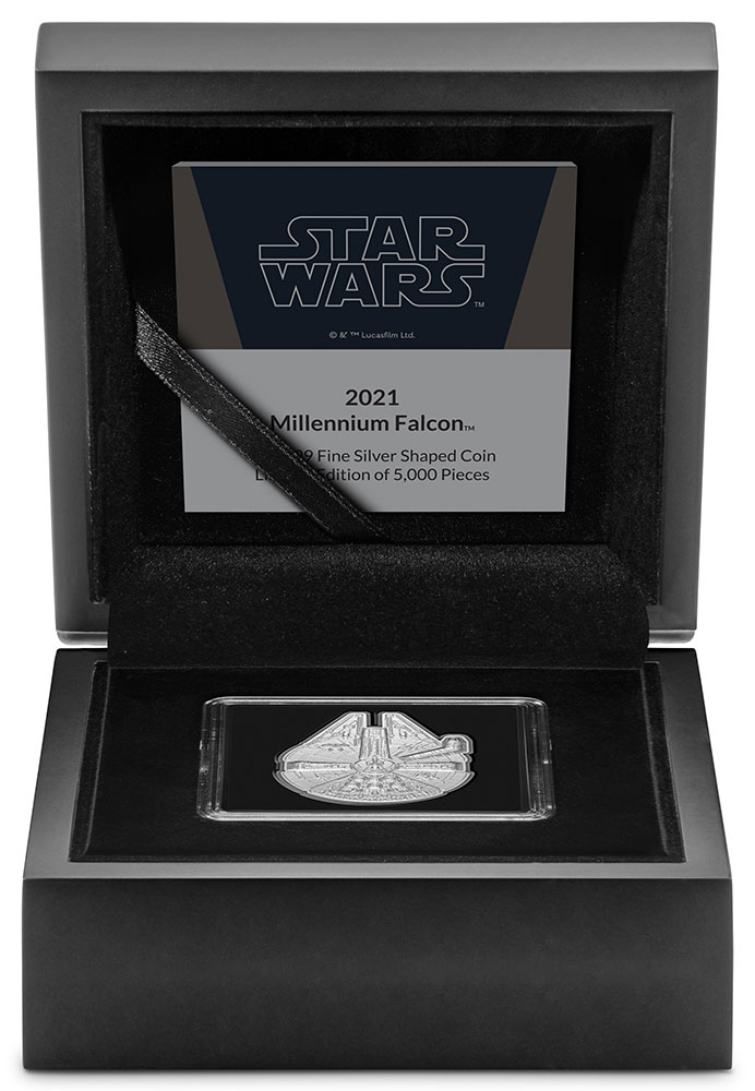 Millennium Falcon 1oz Silver Shaped Coin