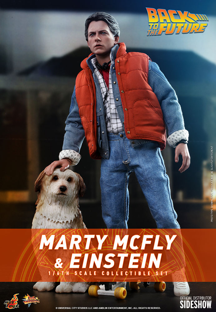 Marty McFly and Einstein