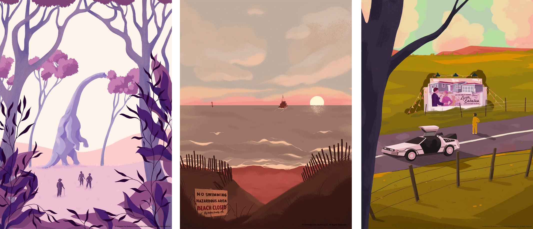 BTTF Jaws. Jurassic Park Set