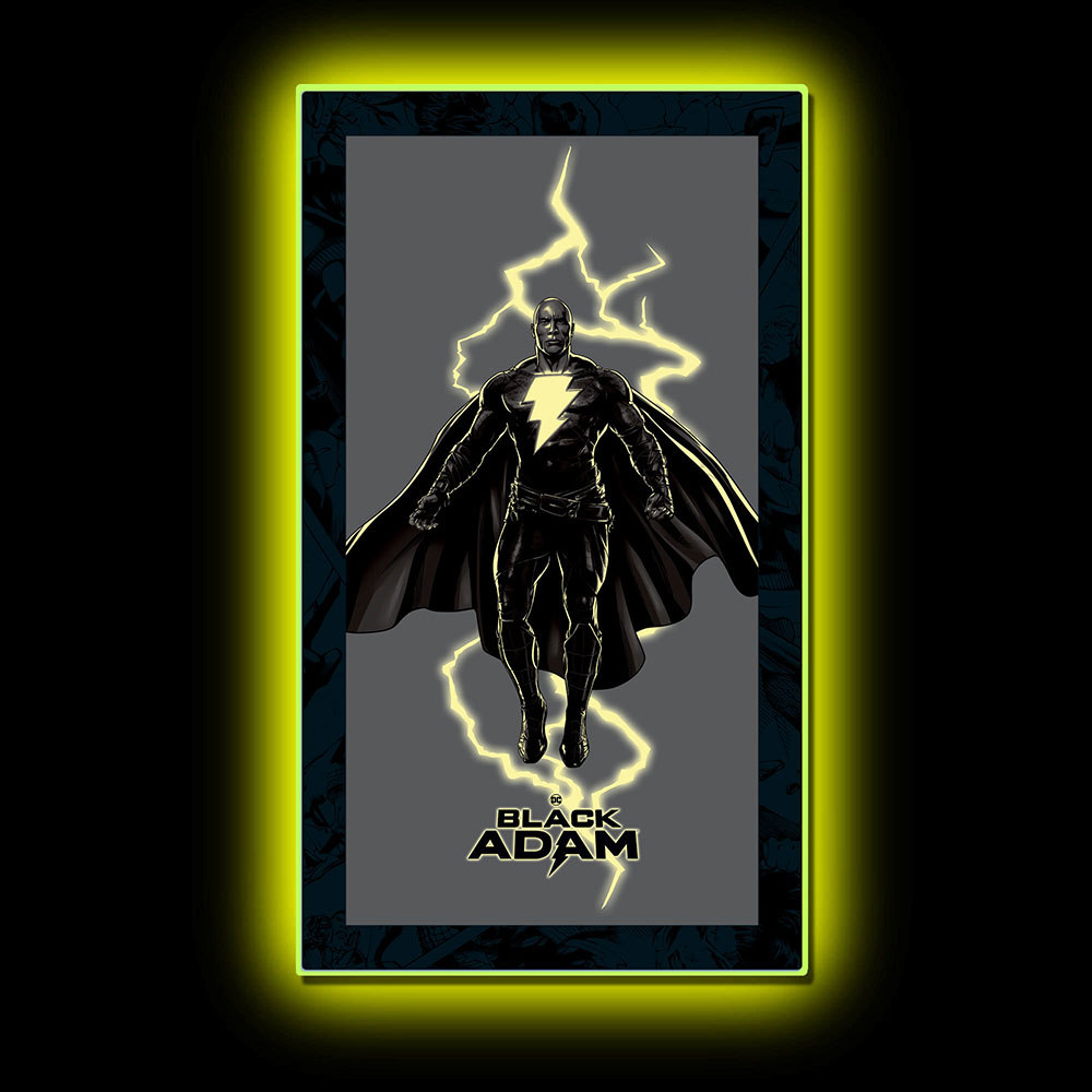 Black Adam Aka Dwayne Johnson (1) LED Mini-Poster Light