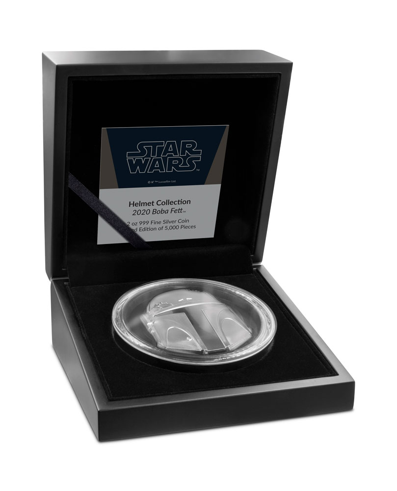 Boba Fett™ Helmet Silver Coin