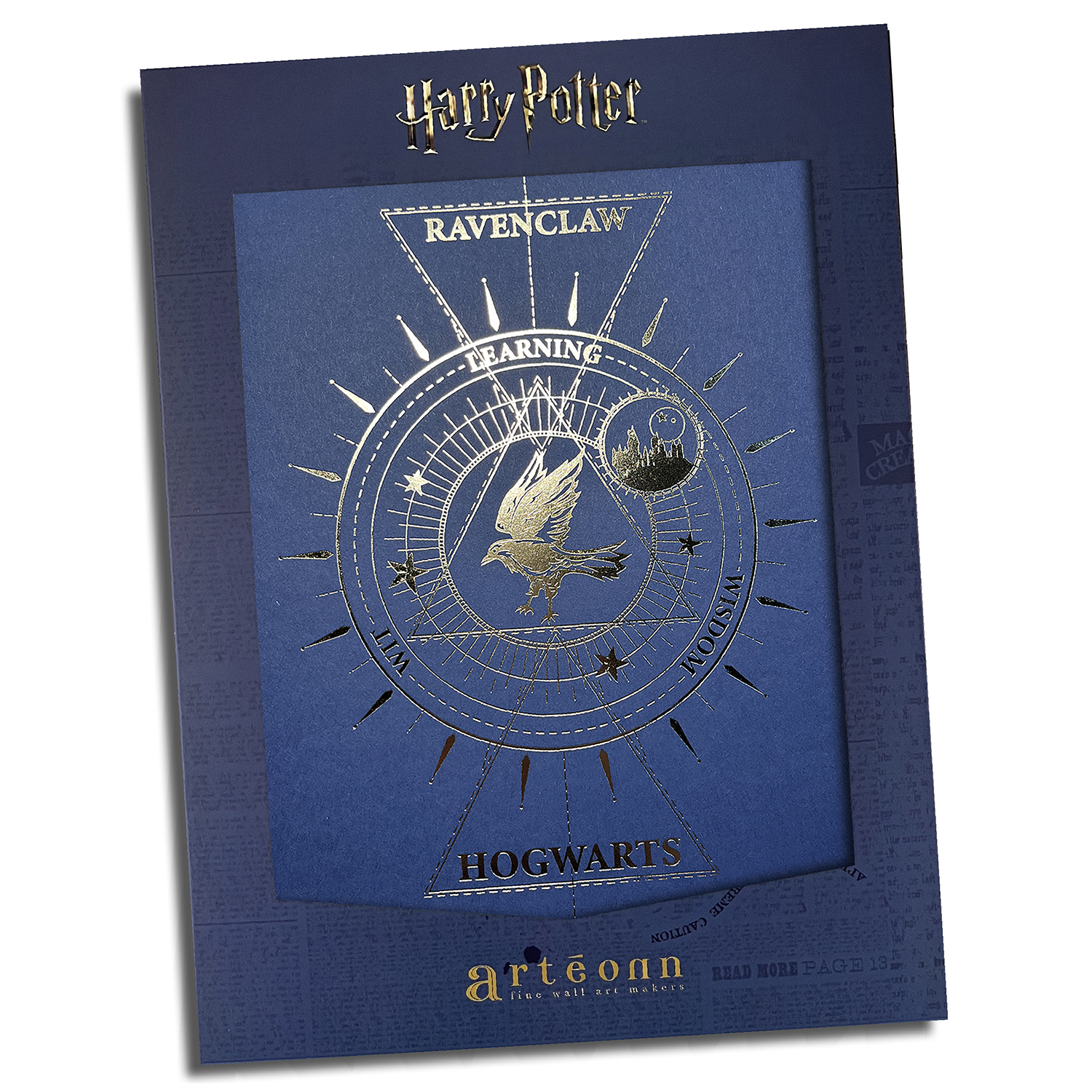Harry Potter™: Ravenclaw House Foil Letterpress Poster
