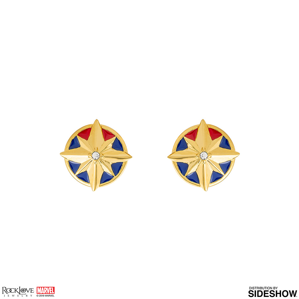 Captain Marvel Star Stud Earrings