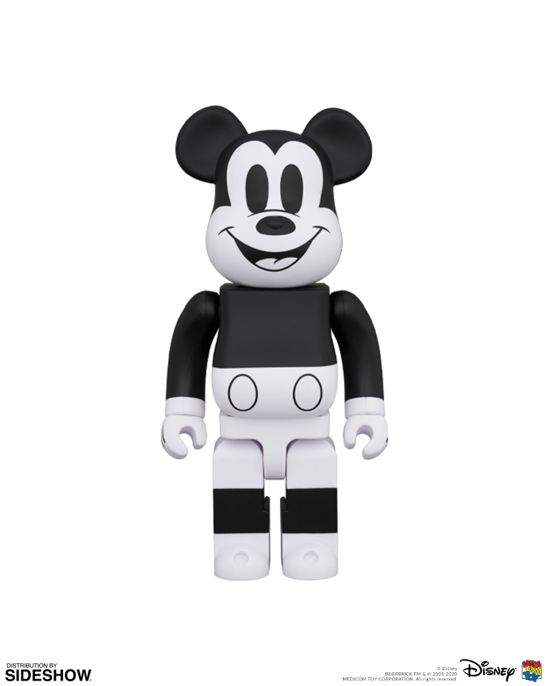 Be@rbrick Mickey Mouse (Black & White 2020 Version) 100% & 400%
