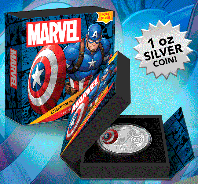 Captain America 1oz Silver Coin