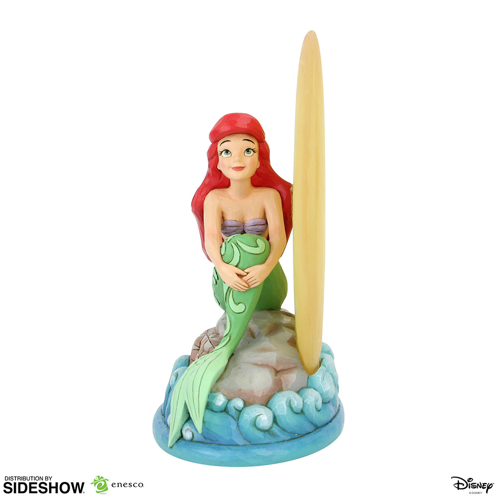Ariel Sitting on Rock by Moon