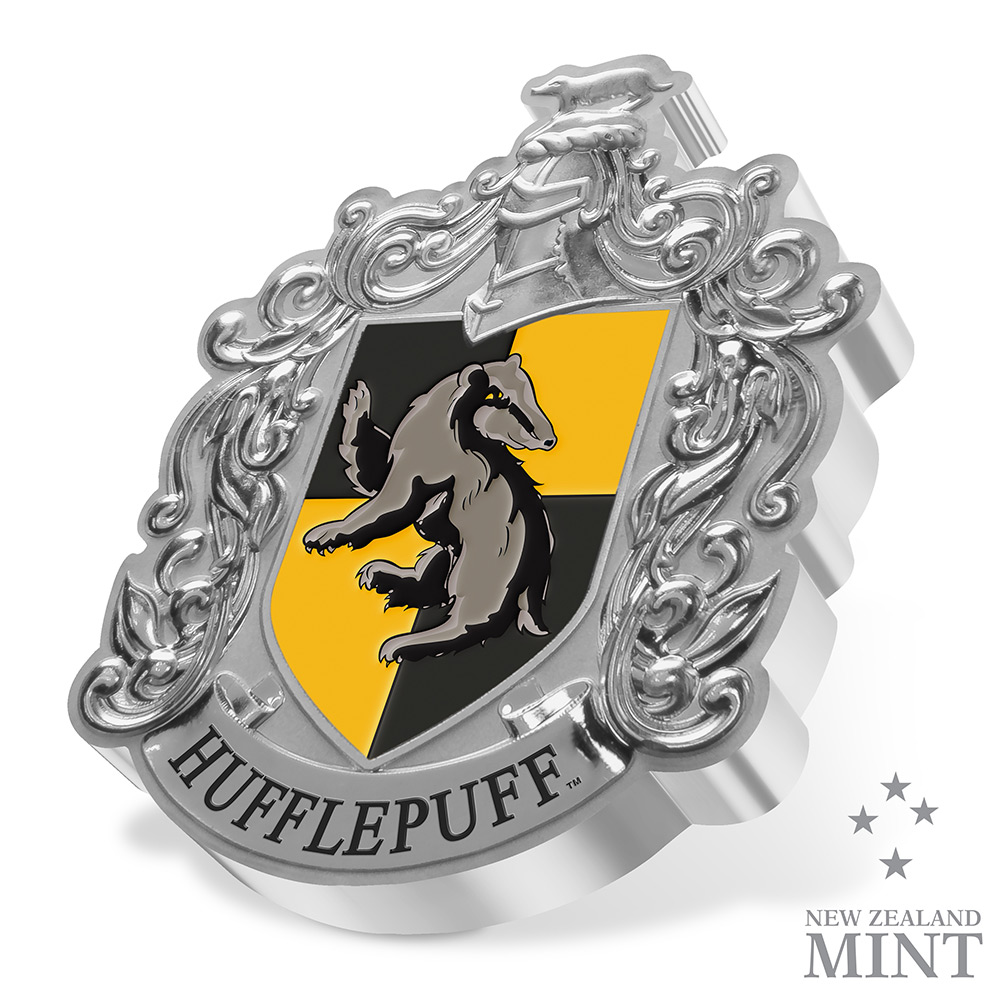 Hufflepuff House Banner 1oz Silver Coin