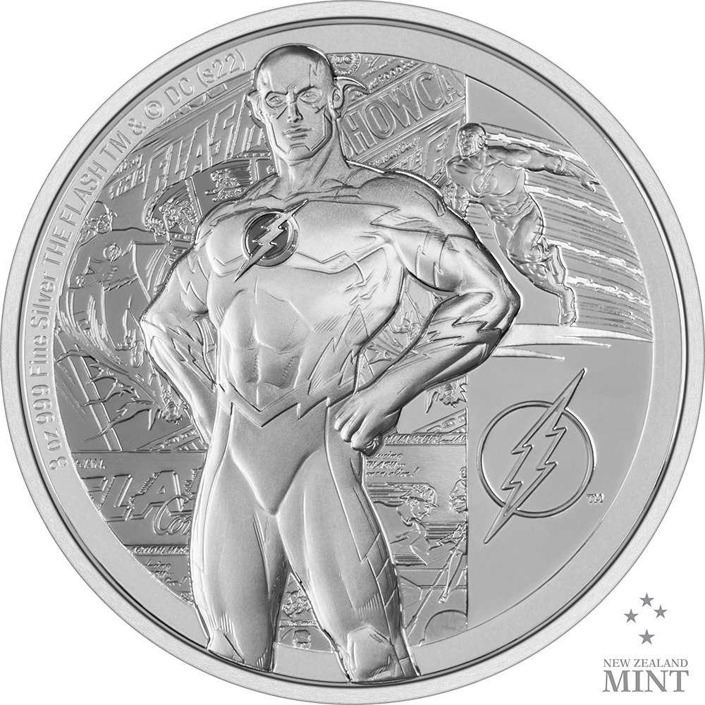 The Flash 3oz Silver Coin