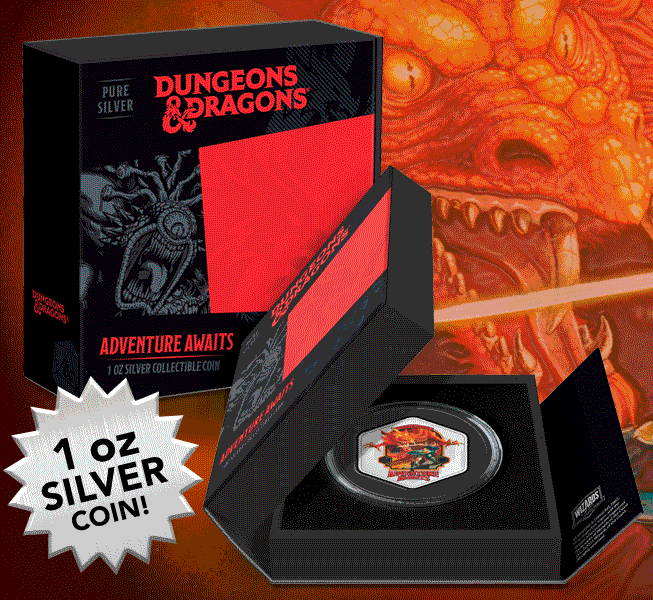 Dungeons & Dragons 1oz Silver Coin